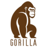 Brown Gorilla Logo Sticker