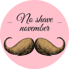 Brown Mustache Sticker