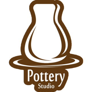 Brown Pottery Logo Sticker