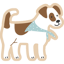 Brown Russel Terrier Sticker