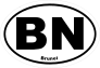 Brunei Bn Oval Sticker
