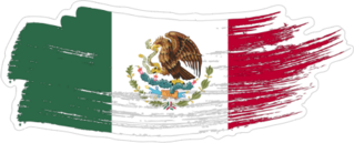 Brush Stroke Mexico Sticker