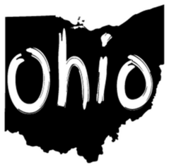 Brush Stroke Ohio State Sticker