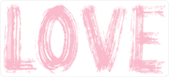 Brush Text Love Word Sticker