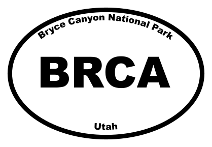 Bryce Canonyon National Park Oval Sticker