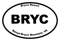 Bryce Resort Oval Sticker