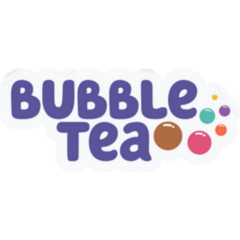 Bubble Tea Lettering Sticker