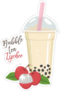 Bubble Tea Lychee Sticker