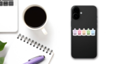 Bubble Tea Tapioca Boba Sticker on a Phone (New) example