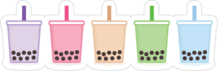 Bubble Tea Tapioca Boba Sticker