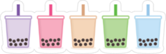 Bubble Tea Tapioca Boba Sticker