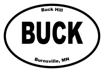 Buck Hill Oval Sticker