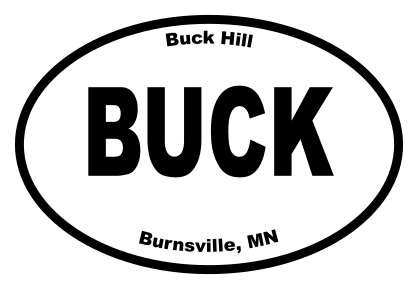 Buck Hill Oval Sticker