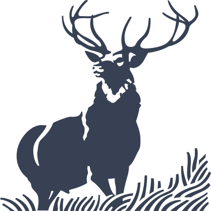 Buck In Tall Grass Sticker