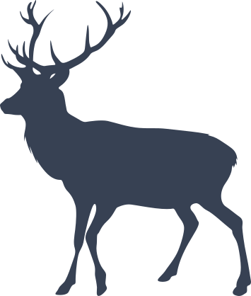 Buck With Large Antlers Sticker