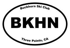 Buckhorn Ski Club Oval Sticker