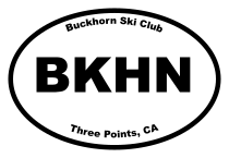 Buckhorn Ski Club Oval Sticker