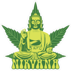 Buddha 420 Nirvana Trance Sticker
