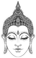 Buddha Face Spiritual Art Sticker