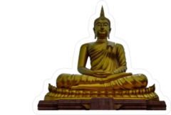 Buddha Meditation Statue Sticker