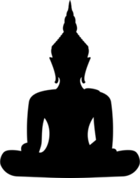 Buddha Silhouette Sticker