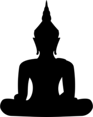 Buddha Silhouette Sticker