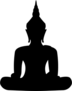Buddha Silhouette Sticker
