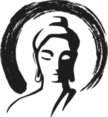 Buddha Zen Painting Swirl Sticker