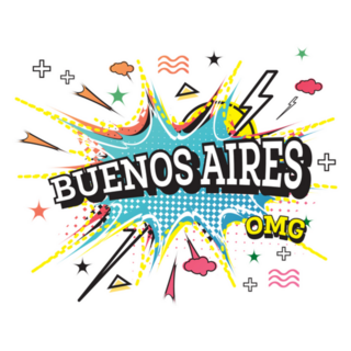 Buenos Aires Argentina Comic Text Sticker