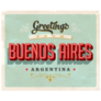 Buenos Aires, Argentina Touristic Sticker