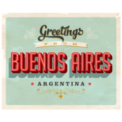 Buenos Aires, Argentina Touristic Sticker