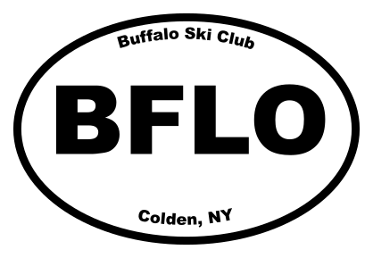 Buffalo Ski Club Oval Sticker