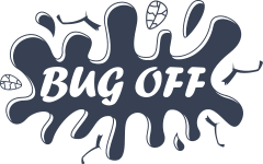 Bug Off Vinyl Lettering Sticker
