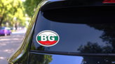 Bulgaria Bg Flag Oval Sticker on a Rear Car Window (New) example