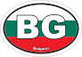 Bulgaria Bg Flag Oval Sticker
