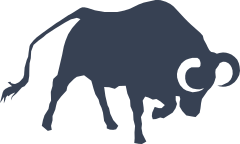 Bull Charging Sticker