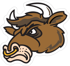 Bull Head Mascot Sticker