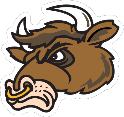 Bull Head Mascot Sticker