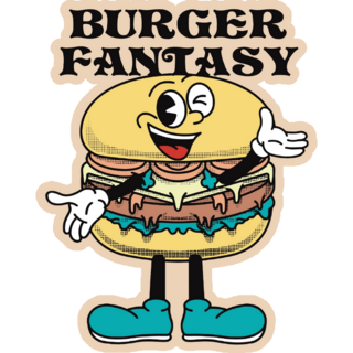Burger Fantasy Character Sticker