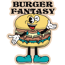Burger Fantasy Character Sticker
