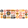 Burger Retro Sticker Sheet