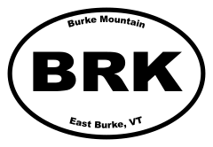 Burke Mountain Oval Sticker
