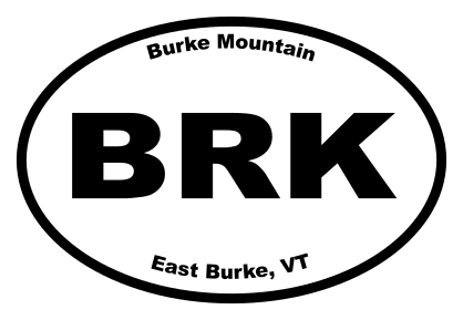 Burke Mountain Oval Sticker