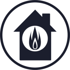 Burning House Fire Sticker