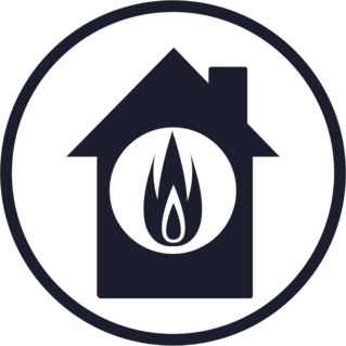 Burning House Fire Sticker