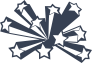 Bursting Shooting Stars Sticker