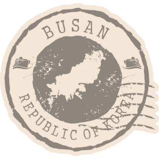 Busan Republic Stamp Sticker