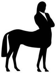 Business Centaur Sticker