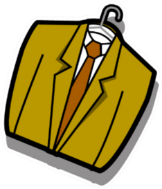 Business Suit Hanging In A Dry Cleaner Sticker