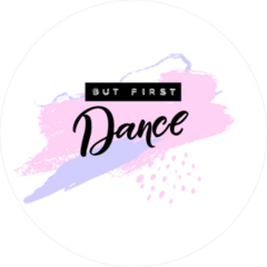 But First Dance Text Sticker